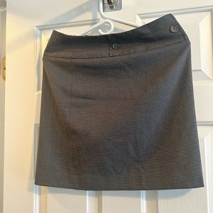 Ann Taylor Loft zipper mini skirt size 2 grey tweed